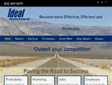 Tablet Screenshot of idealconsulting.net